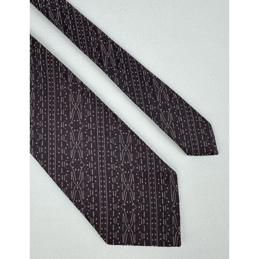 Vintage Voyager 1 C*ck O' The Walk Tie Burgundy 4" Tergal Polyester Made in USA